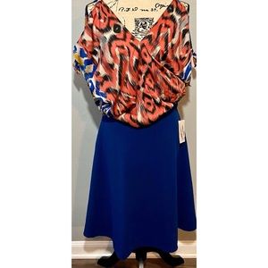 Lularoe Madison Skirt| ApostropheCold Shoulder Top